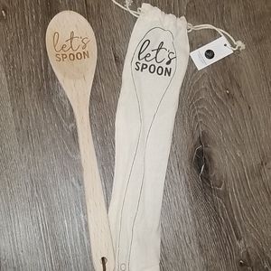 3/$35 Wooden Spoon "Let's Spoon" and “Let Them Eat Cake”